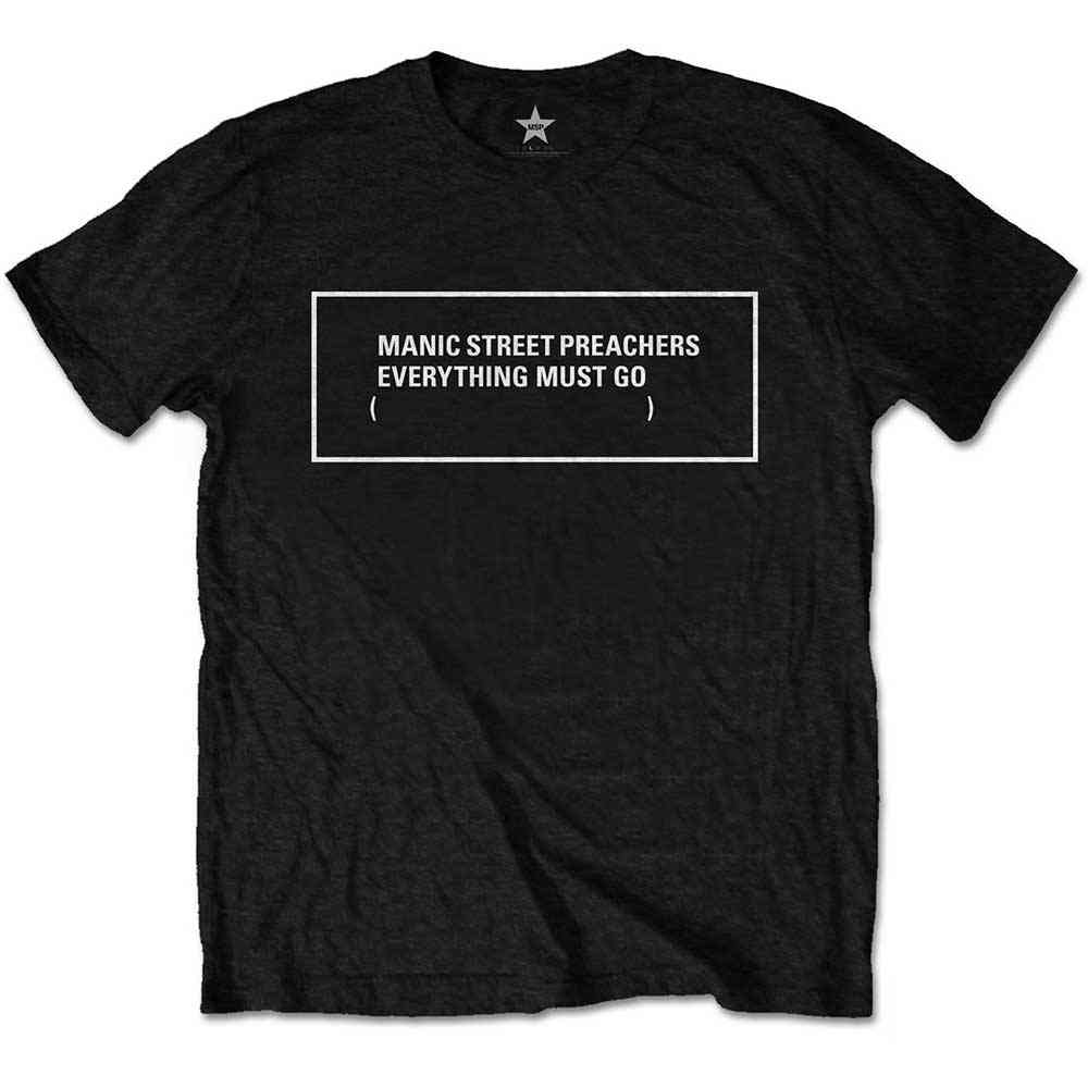 Manic Street Preachers - Everything Must Go Monochrome Heren Tshirt - Zwart